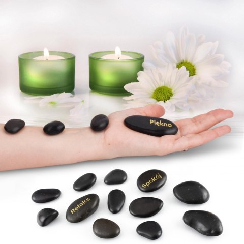 Gorące kamienie do masażu na Walentynki rocznica