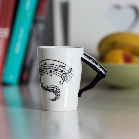 Kubek Muzyka - Fortepian - w pudełku prezentowym - prezent dla pianisty