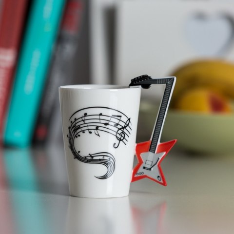 Kubek Muzyka - Gitara Elektryczna - pudełko premium - dla fanów rocka