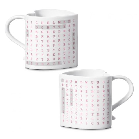 Zaskakujący Kubeczek serce Wykreślanka z markerem