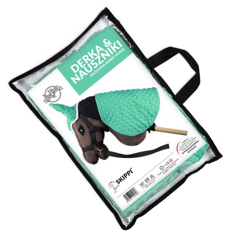 Derka i nauszniki Skippi dla Hobby Horse - miętowy - uniwersalny rozmiar