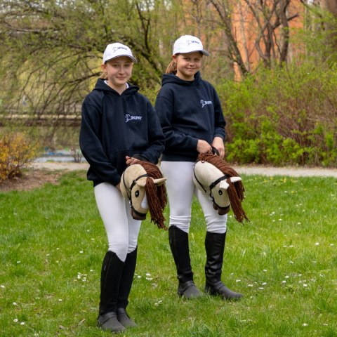 Konik na kiju z kantarem - Hobby Horse Skippi - Biszkopt - A3 - prezent