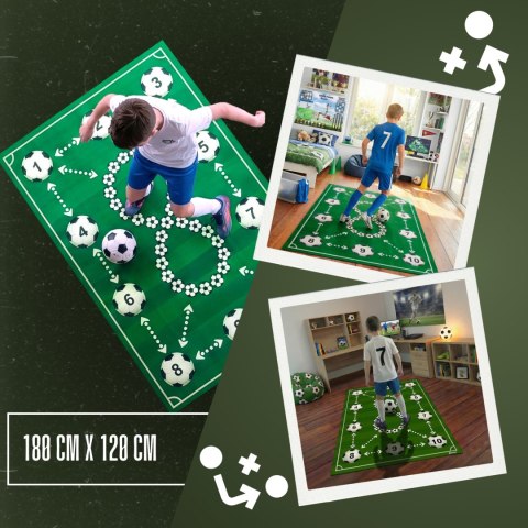 Mata treningowa do piłki Sprintigo ProMat XXL 180x120 i Zdrapka Piłkarza