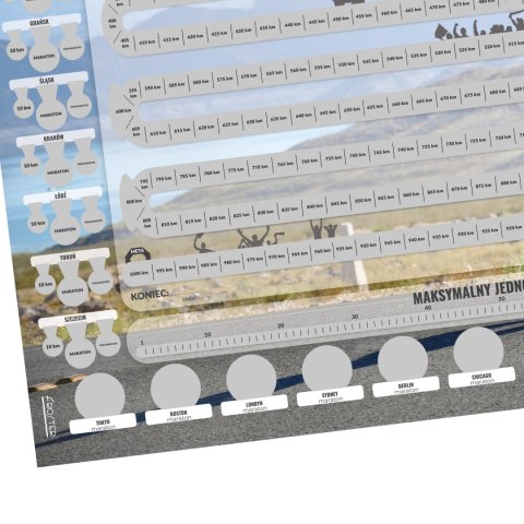 Zdrapka Biegacza plakat do zdrapywania PREZENT