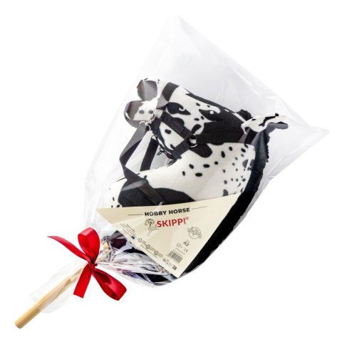 Zestaw Skippi - Hobby Horse Karo - srokaty - Derka wrzos - Kantar błękitny