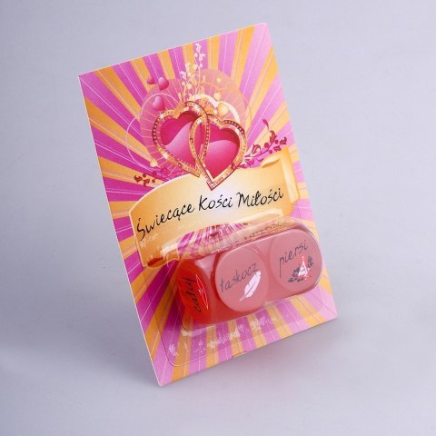 Kości miłości świecące gadżet do gry wstępnej