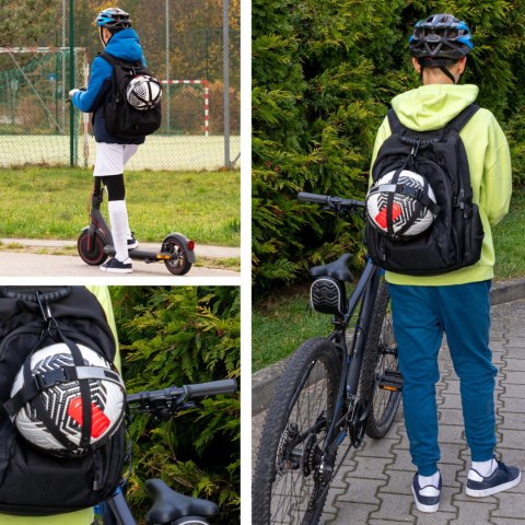 Uchwyt na piłkę Sprintigo - czarny - więcej niż torba na piłkę