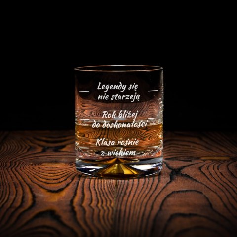 Urodzinowa szklanka do whisky - prezent na pięćdziesiątkę