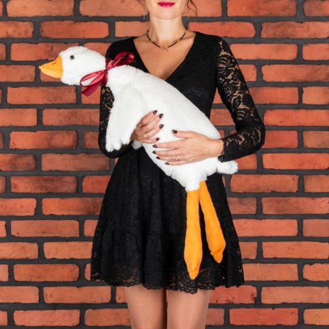 Grzejąca Gęś o Gorącym Sercu XL 90 cm - prezent na ślub, walentynki